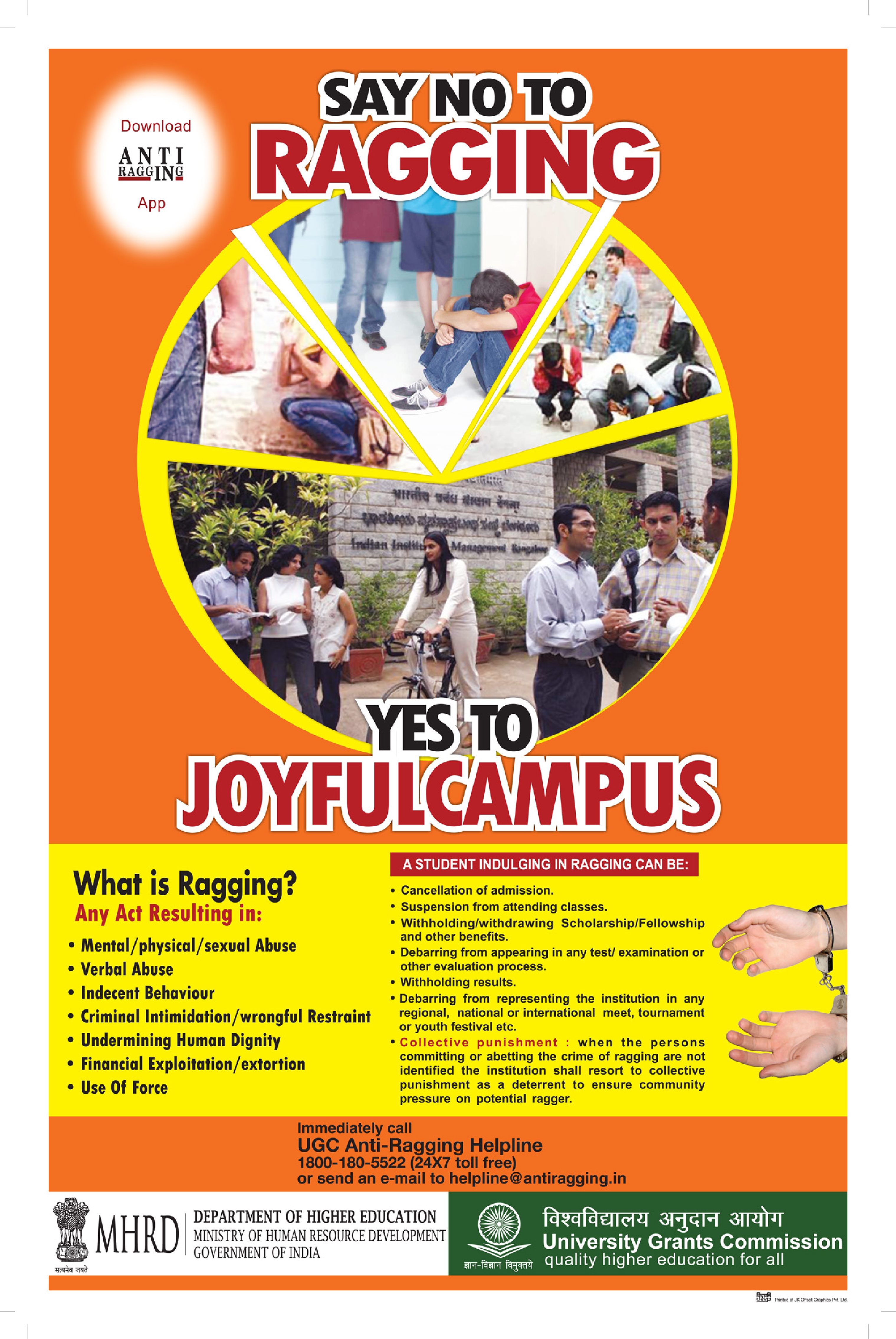 Say No to Ragging Poster 1